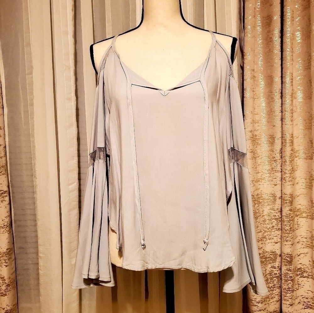 Others Follow | Bell Sleeve Lace Blouse